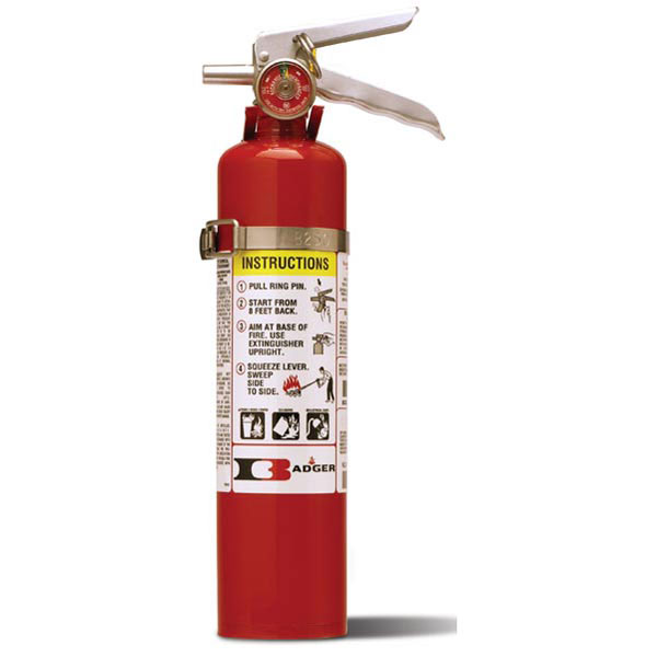 Badger™ Stored Pressure 2.5 lb ABC Fire Extinguisher w/ Vehicle Bracket – 1A:10B:C
