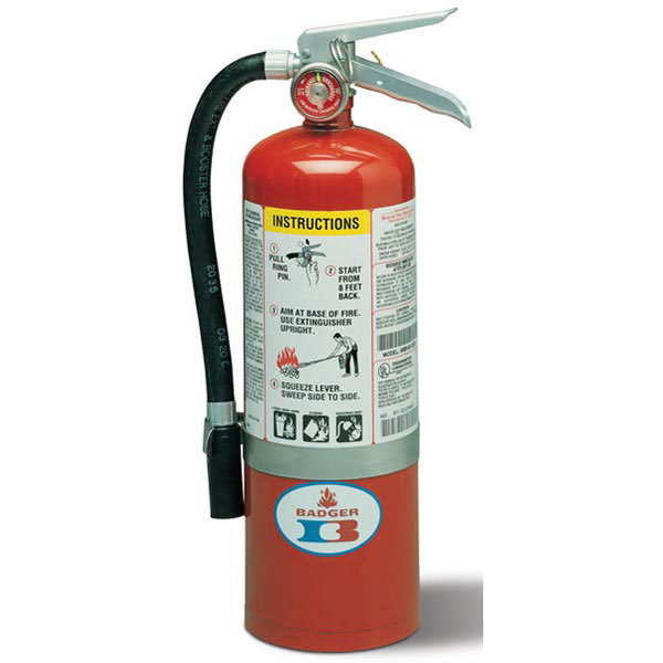Badger™ Stored Pressure 5 lb ABC Fire Extinguisher w/ Wall Hook – 3A:40B:C
