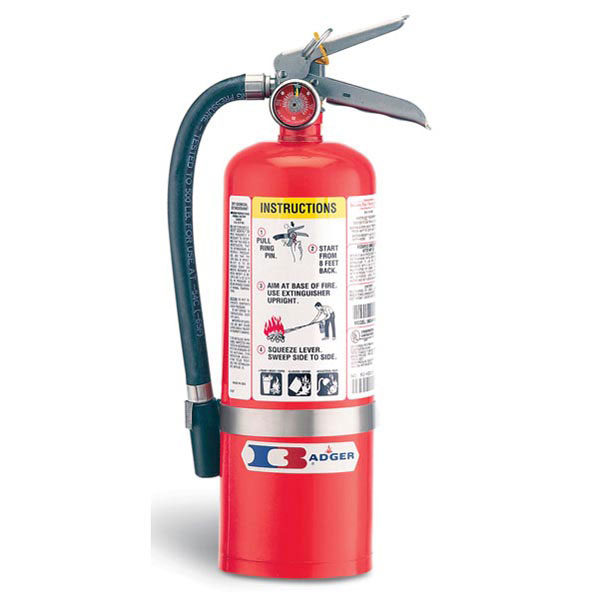 Badger™ Stored Pressure 5 lb ABC Fire Extinguisher w/ Vehicle Bracket – 3A:40B:C