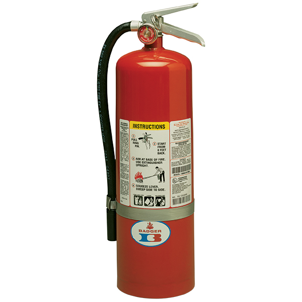 Badger™ Stored Pressure 10 lb ABC Fire Extinguisher w/ Wall Hook – 4A:80B:C