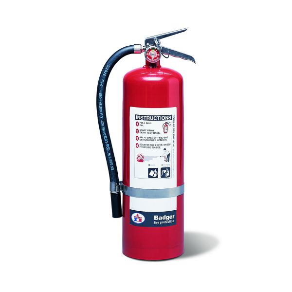 Badger™ Stored Pressure 10 lb BC Fire Extinguisher w/ Brass Valve & Wall Hook – 60B:C