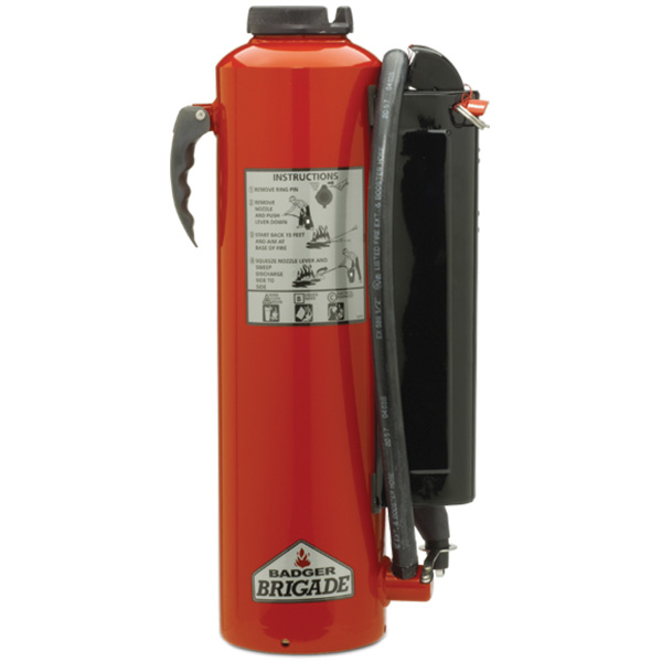Badger™ Brigade 21 lb CO2 Cartridge Operated ABC Fire Extinguisher w/ Wall Hook – 10A:60B:C