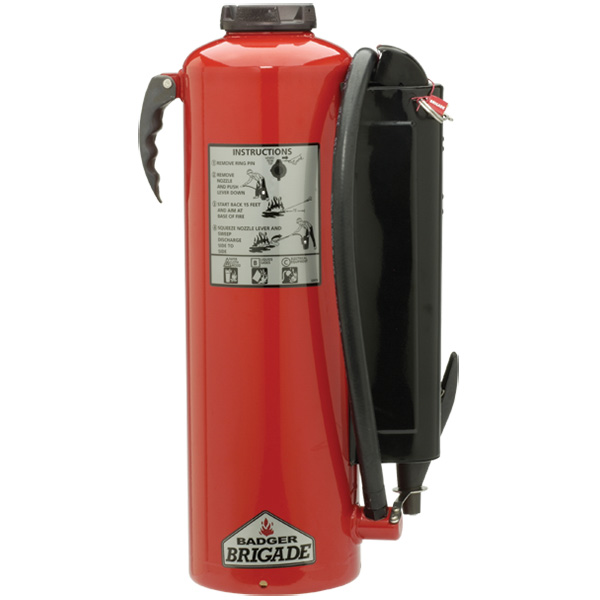 Badger™ Brigade 30 lb CO2 Cartridge Operated ABC Fire Extinguisher w/ Wall Hook – 10A:80B:C