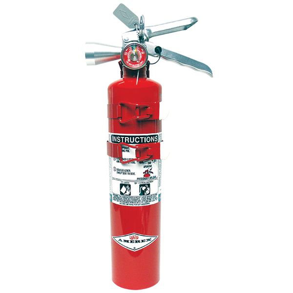 Amerex® 2.5 lb Halotron® I Fire Extinguisher w/ Vehicle Bracket – 2B:C