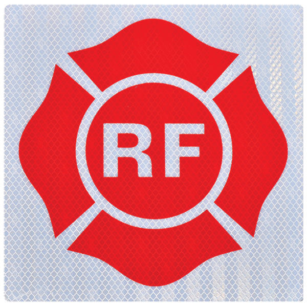 Vinyl "RF" (Roof/Floor) Florida Truss Sign
