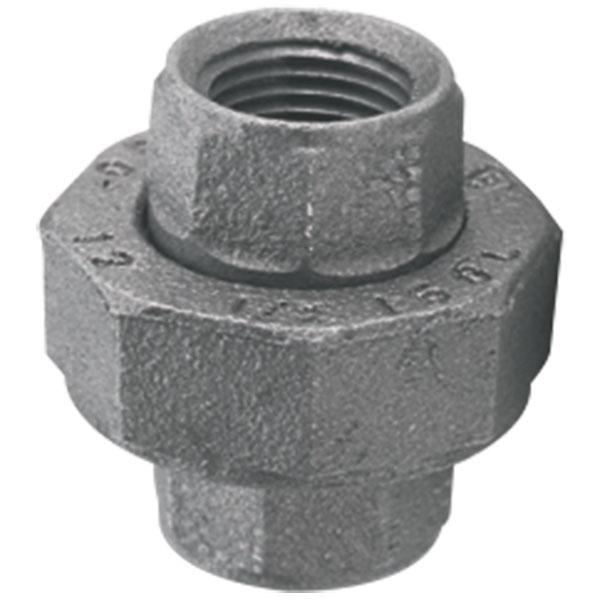 1/2" Black Union, Pkg/40 (Sold by Each)