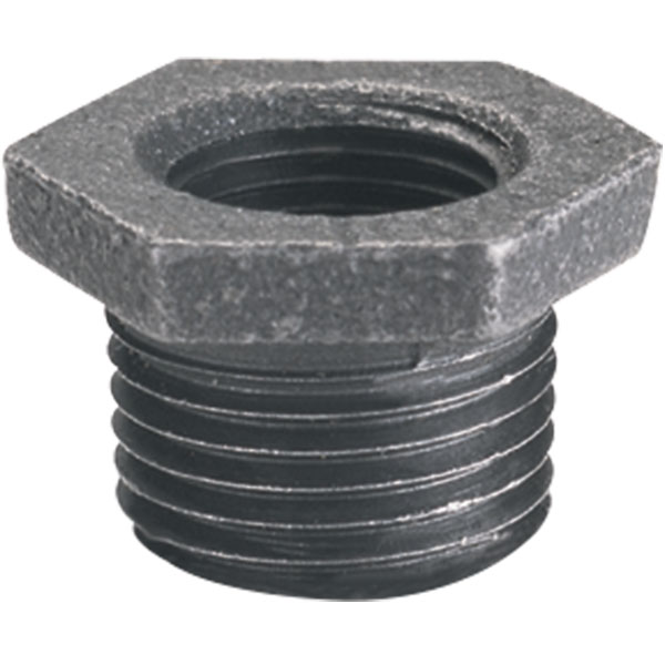 1/2" M x 3/8" F Black Bushings, Pkg/100 (Sold by Each)