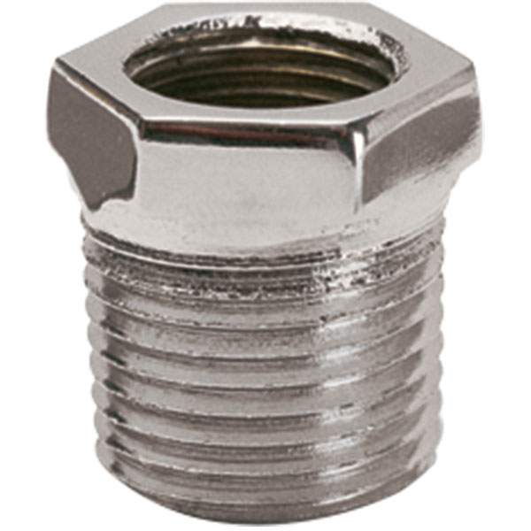 1/2" x 3/8" Chrome Bushings, Pkg/100 (Sold by Each)