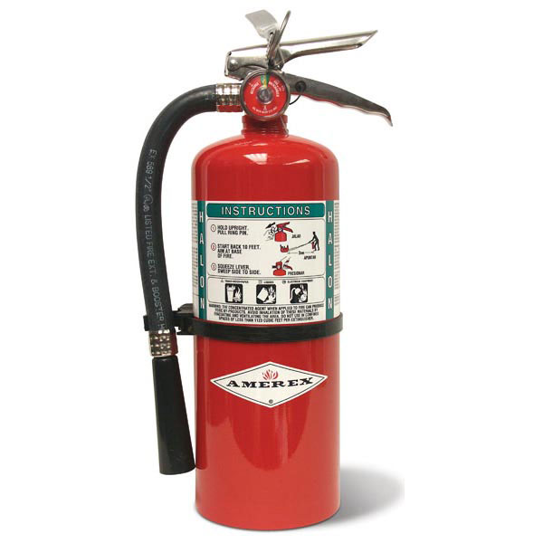 Amerex® 9 lb Halon Fire Extinguisher w/ Brass Valve & Wall Hanger – 1A:10B:C