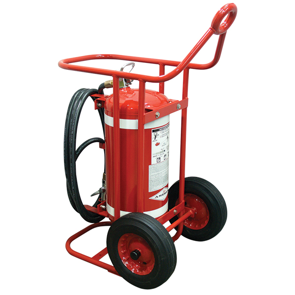 Amerex® 65 lb Halotron® I Wheeled Fire Extinguishser w/ 16" Semi-Pneumatic Wheels – 4A:80B:C