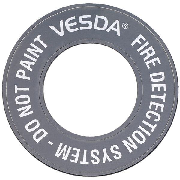 VESDA® Capillary Point Labels, Gray, Sheet/8