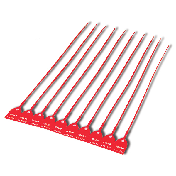 Heavy-Duty Valve Tamper Seals, Red