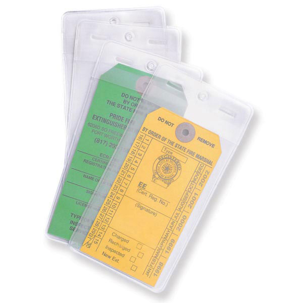Heavy-Duty Tag Cover, 6 1/2" x 3 1/8" (10 mil Frosty Matte Soft Vinyl)