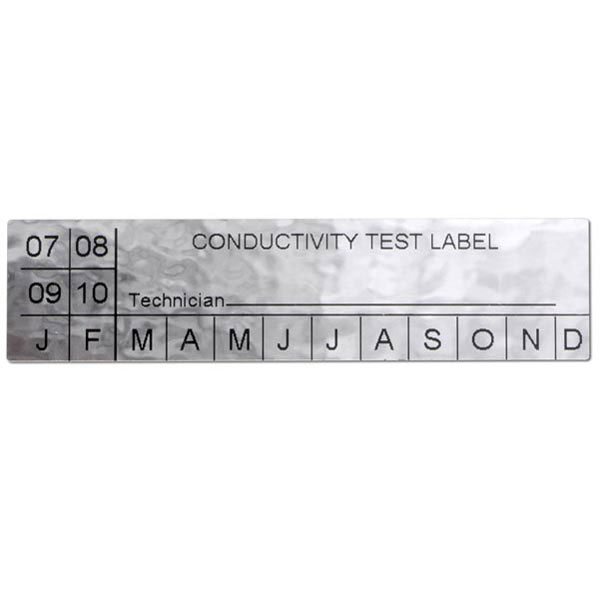 Customized Conductivity Test Labels, 3" x 3/4"