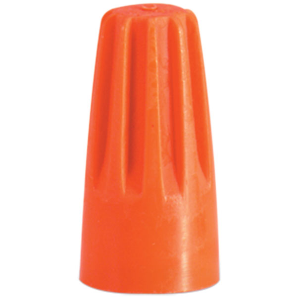 Orange Wire Connector, 22/14 AWG, Pkg/100